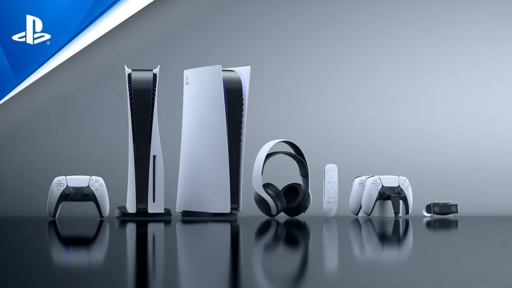 Console PlayStation 5 Standard Edition vista di fronte