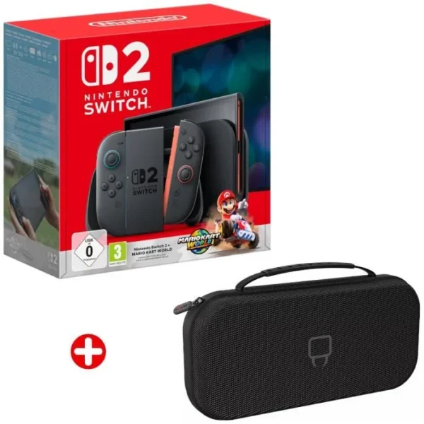 Pack Nintendo Switch 2: Starter Kit (Console + Mario Kart World + Custodia)