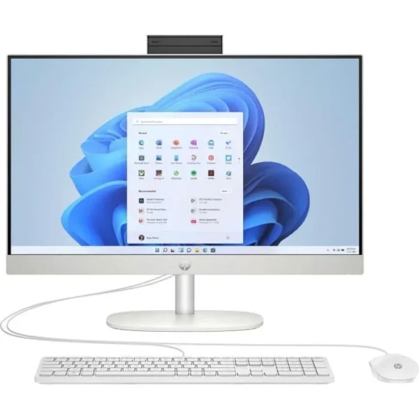 PC All-in-One HP 24-cr0069nf, 23.8" FHD, Intel Core i3-N300, 8GB RAM, 512GB SSD, Windows 11